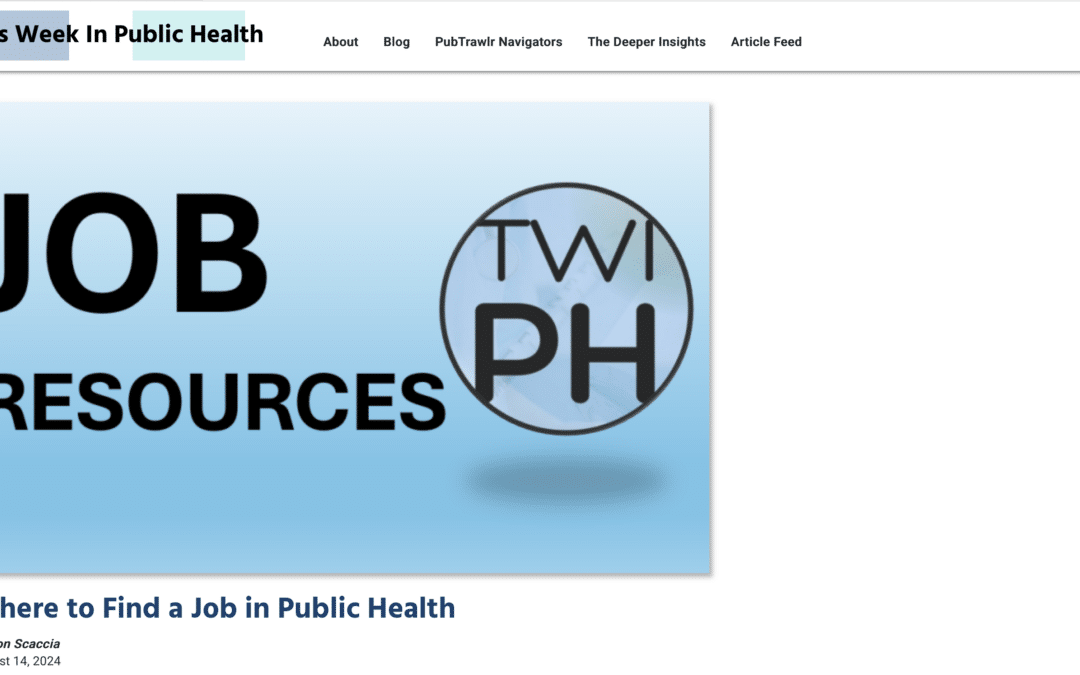 Where to Find a Job in Public Health